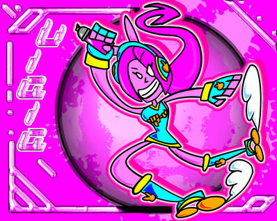 (2/19/2024) requested fanart of twitter user @rebelliousulala's de blob oc