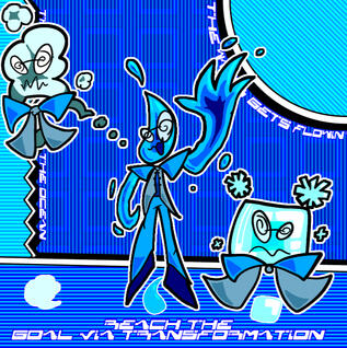 (11/28/2023) full thing of this water oc i came up with while i was about to make my new pfp, now i have a puzzle platformer idea with this guy that involves transforming into different water forms to do different things