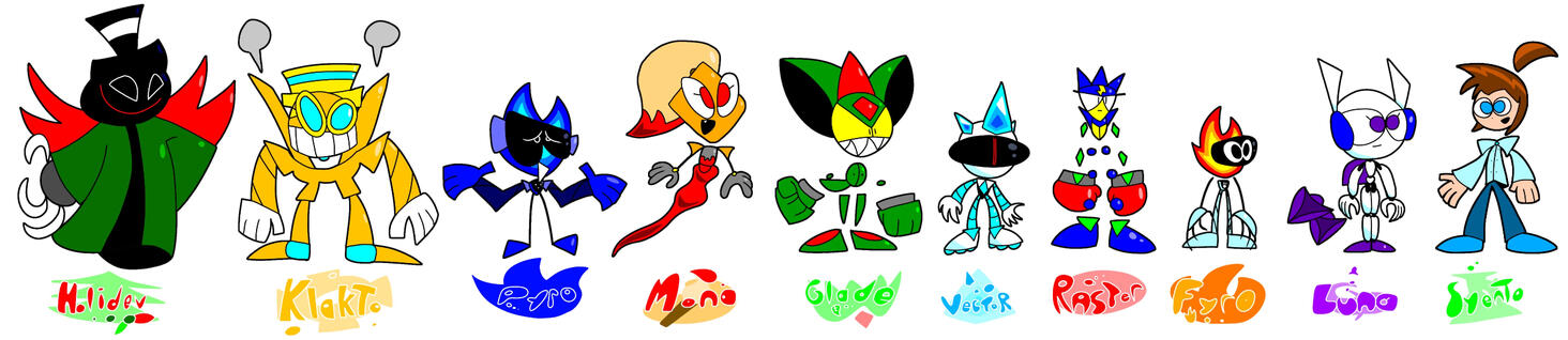 (9/30/2023) 10 fyro characters in the new art style