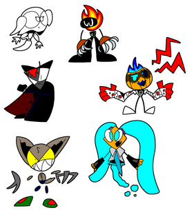 (10/31/2023) 6 fyro characters in their halloween costumes