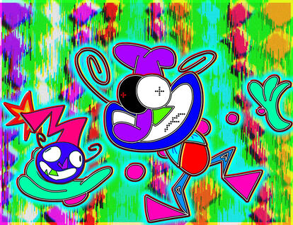 (1/26/2023) experimental noise robot fanart of pizza tower on the game's release day