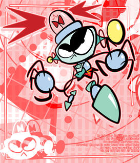 (4/18/2024) i liked this robot i made for a school project so much that i made a big dedicated piece of him lol