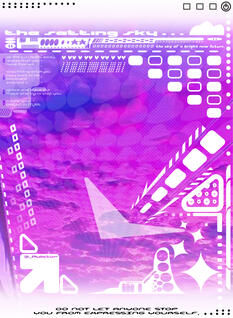 (1/30/2025) graphic design over a photo my sister took that i really liked